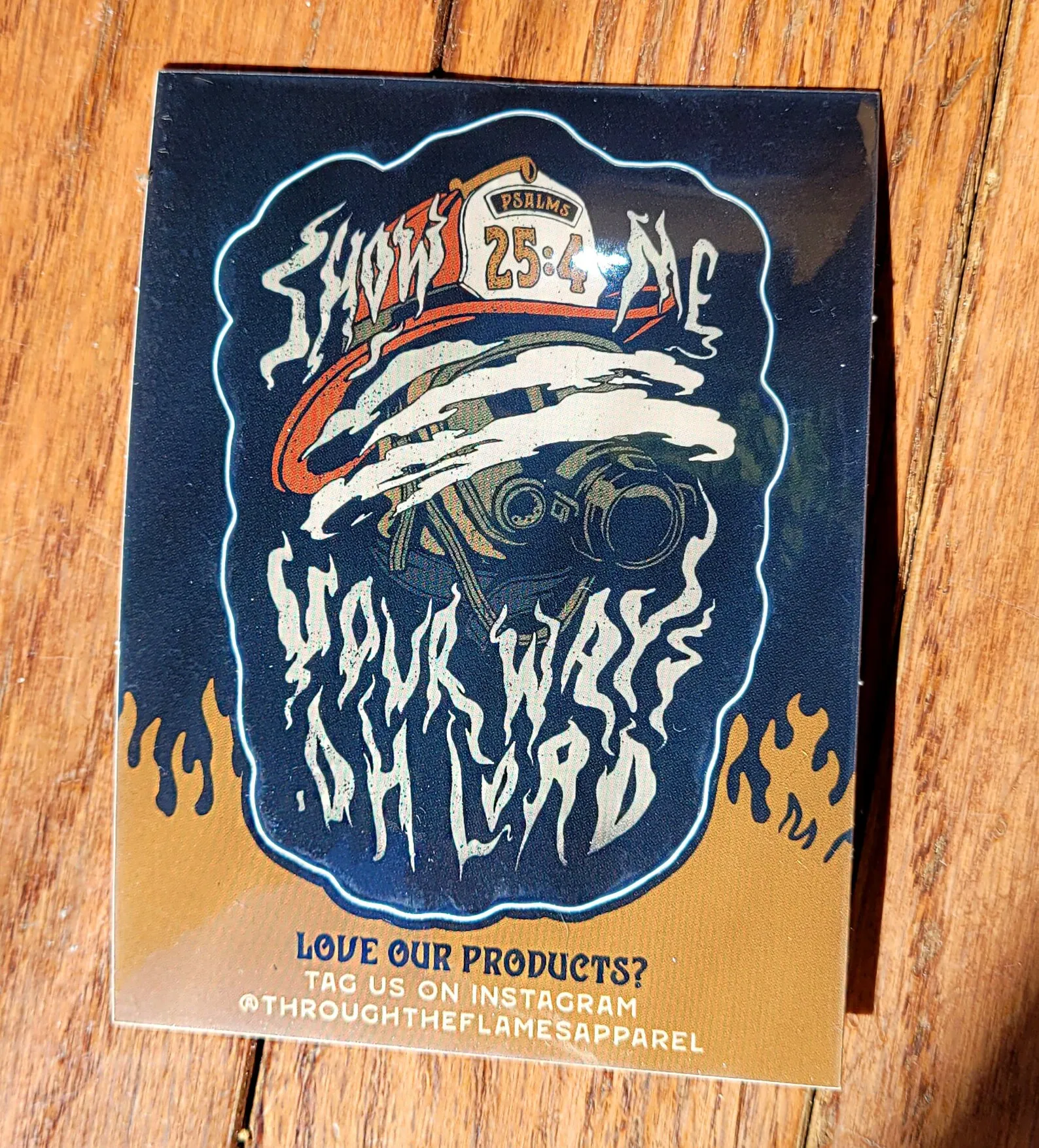 Firefighter Helmet Scripture Stickers