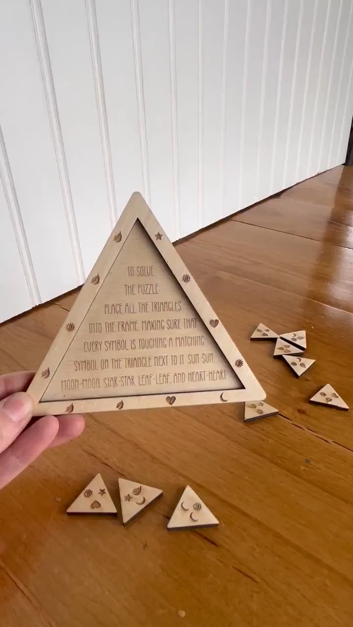Triangle Brain Teaser Puzzle: Family Game Night IQ Test
