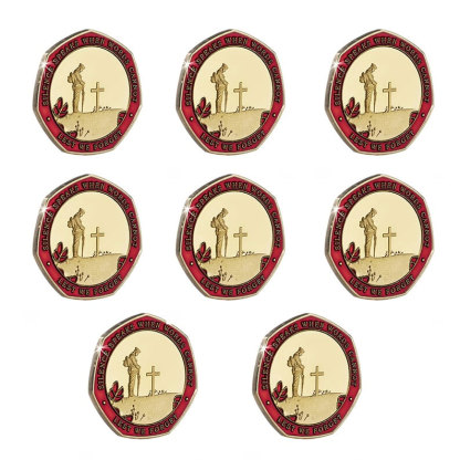 Armistice/Remembrance Commemorative with Embroidered Poppy