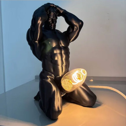 Bold Male Figure Table Lamp