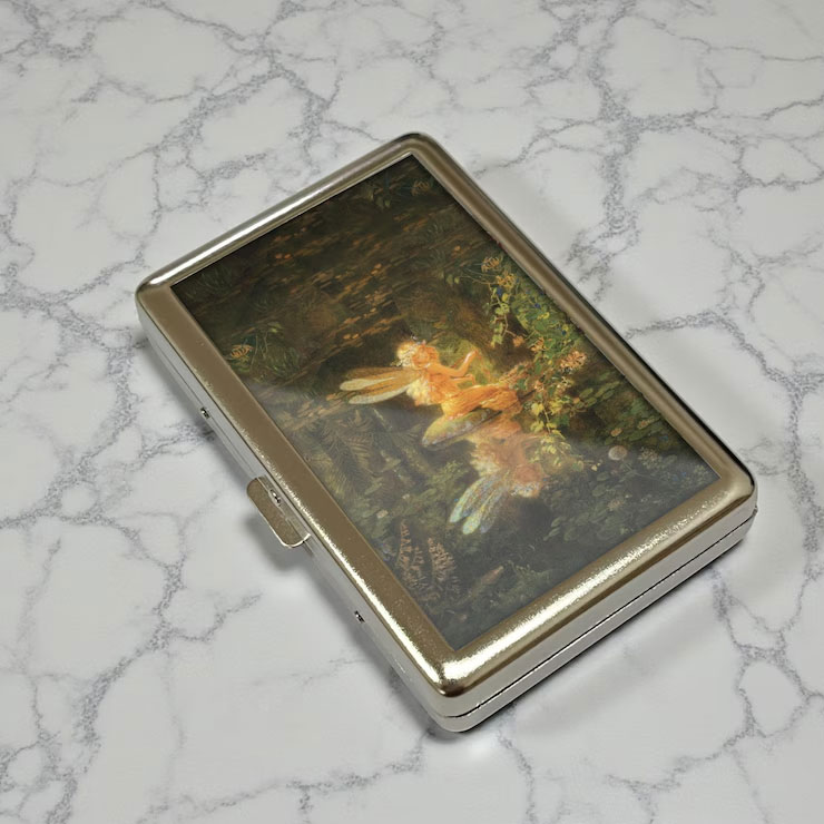 🧚🧚Vintage Fairy Cigarette Case & Business Card Holder