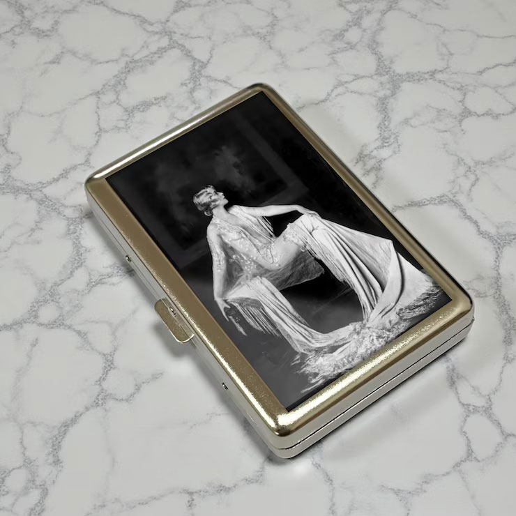 🧚🧚Vintage Fairy Cigarette Case & Business Card Holder