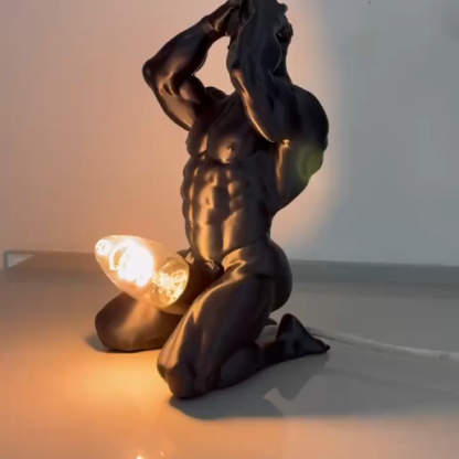 Bold Male Figure Table Lamp