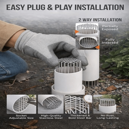 🔥 2026 Spring Garden Special: 49% OFF🛠️ Round Roof & Floor Drain Cover – Stainless Steel, Anti-Clog, Weatherproof