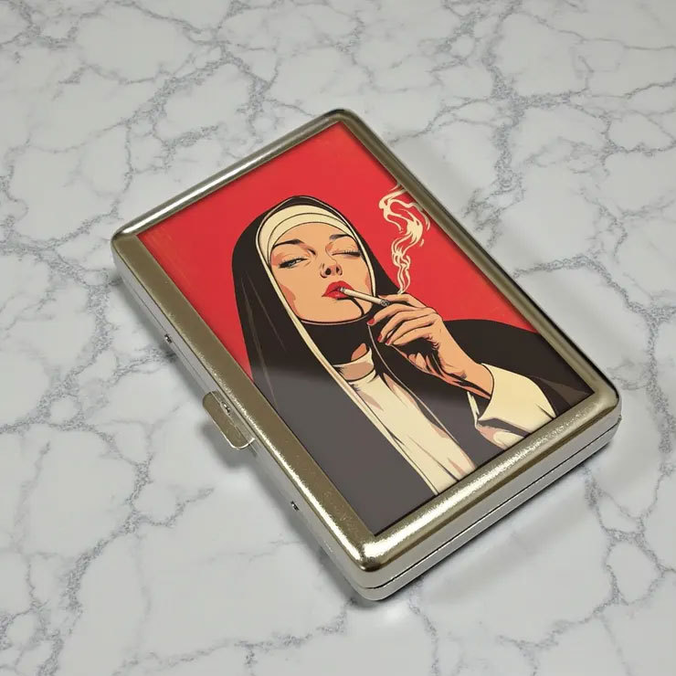 🧚🧚Vintage Fairy Cigarette Case & Business Card Holder