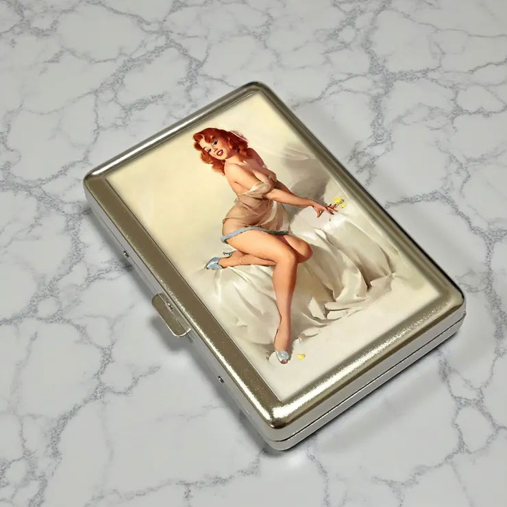 🧚🧚Vintage Fairy Cigarette Case & Business Card Holder