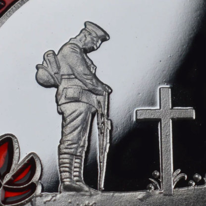 Armistice/Remembrance Commemorative with Embroidered Poppy