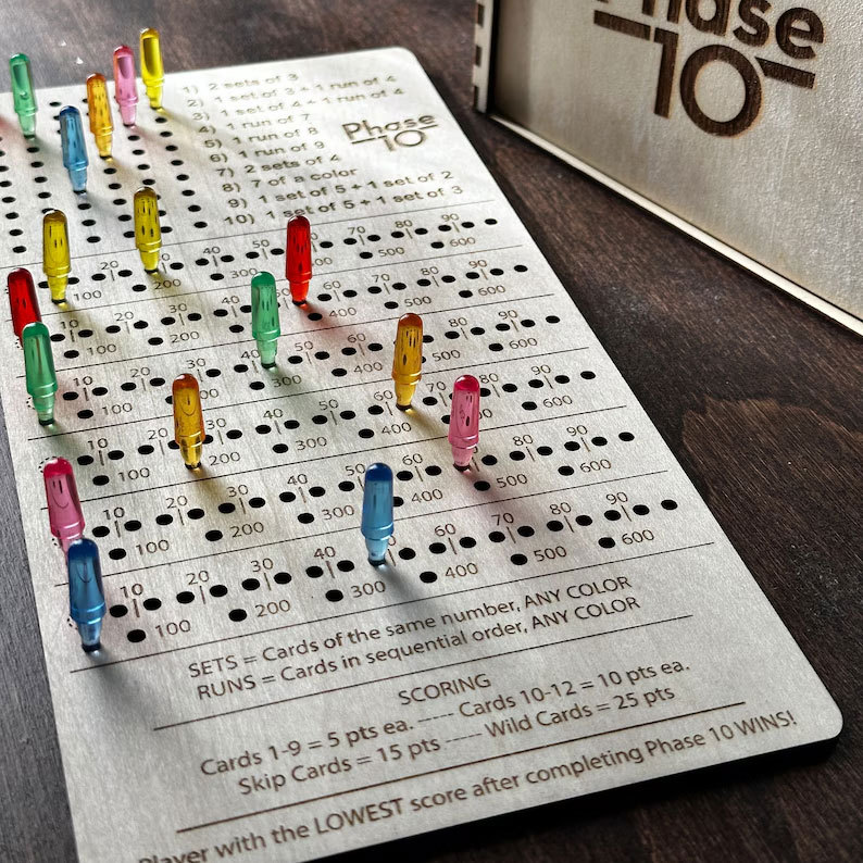 Phase 10 Score Board