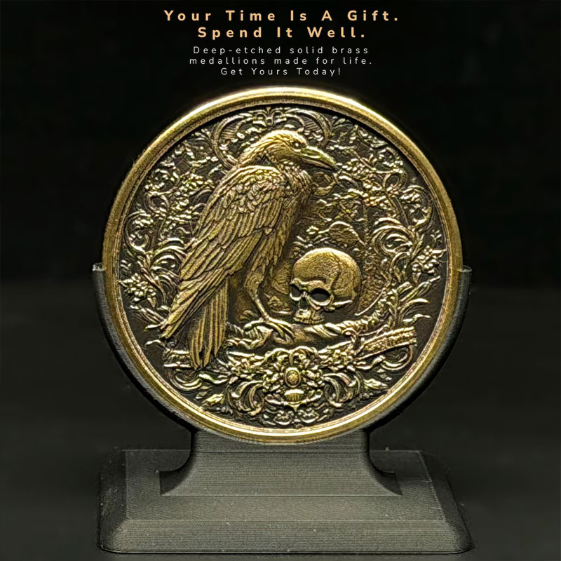 Memento Mori Raven Coin