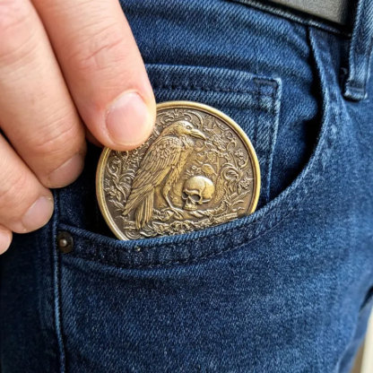 Memento Mori Raven Coin