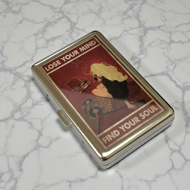 🧚🧚Vintage Fairy Cigarette Case & Business Card Holder
