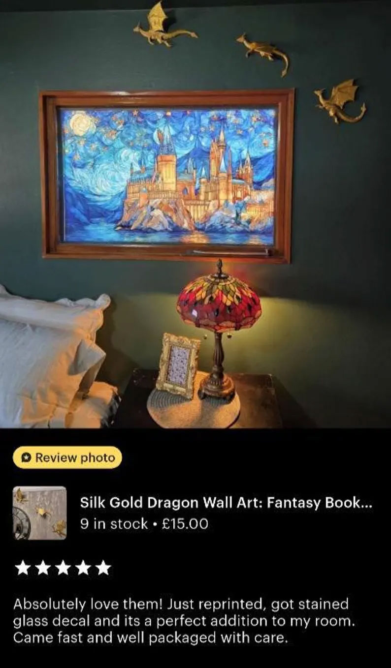 Flying Dragon Wall Decor Set