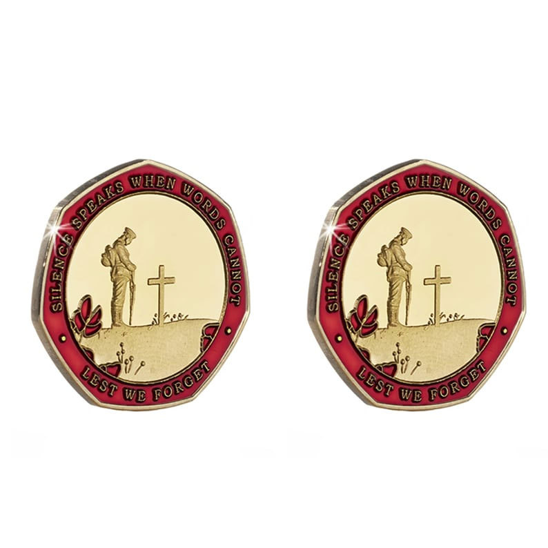 Armistice/Remembrance Commemorative with Embroidered Poppy