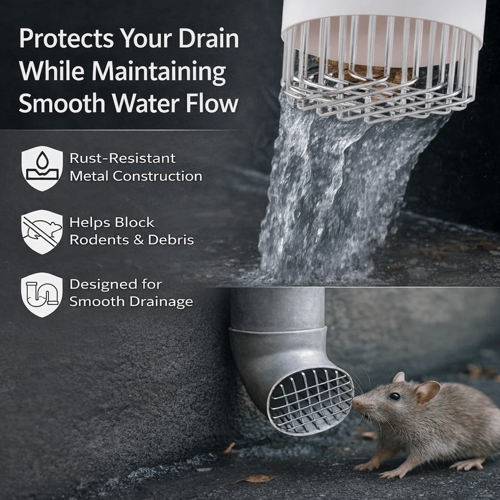 🔥 2026 Spring Garden Special: 49% OFF🛠️ Round Roof & Floor Drain Cover – Stainless Steel, Anti-Clog, Weatherproof