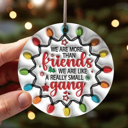 Besties Christmas Round Ornament
