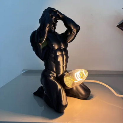Bold Male Figure Table Lamp