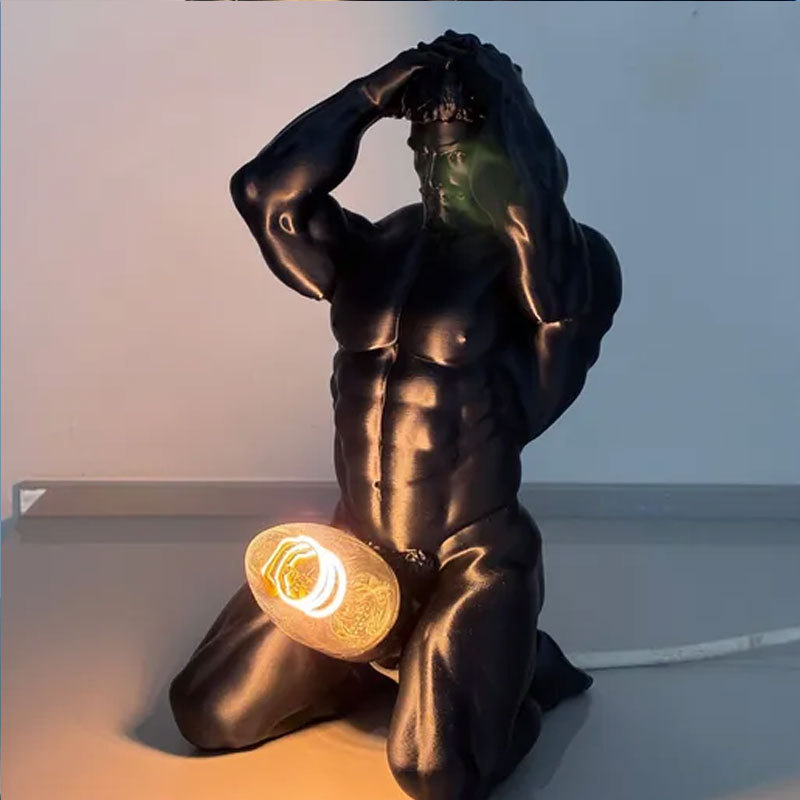 Bold Male Figure Table Lamp