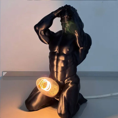Bold Male Figure Table Lamp