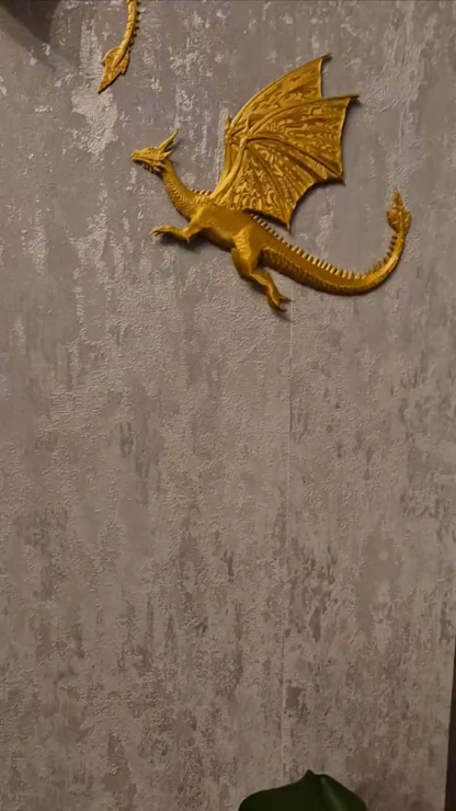 Flying Dragon Wall Decor Set