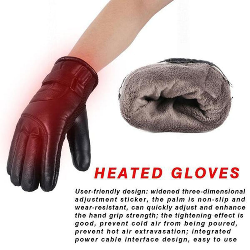 Up To 140°F Electric Waterproof/Snowproof Heated Gloves With Touch Screen Sensor