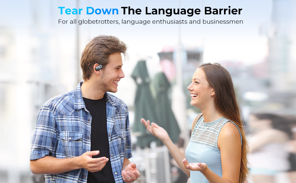 Gfouk US Bluetooth AI Translator Earbuds for Travel