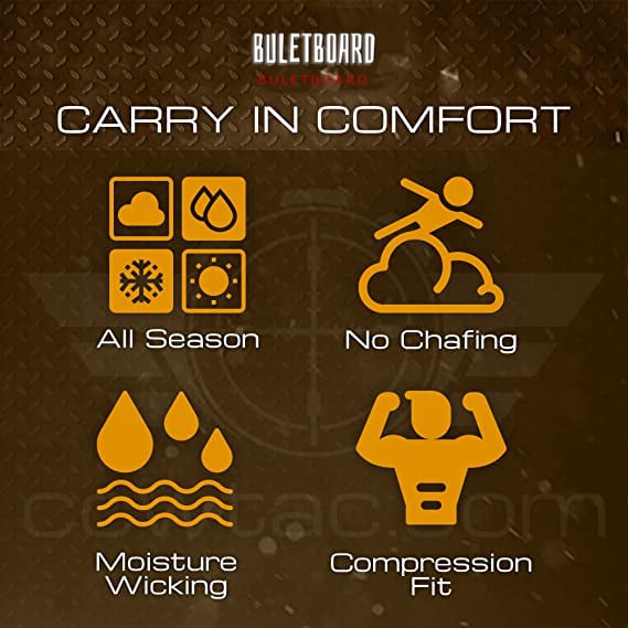 Gfouk US Tactical Concealment T-Shirt with Multiple Pockets