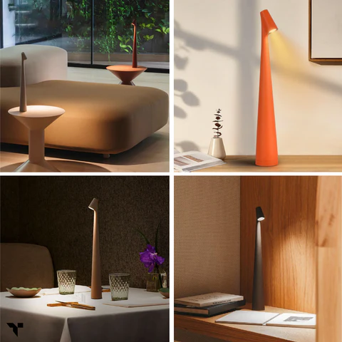Rechargeable LED Touch Lamp - Modern Minimalist Design