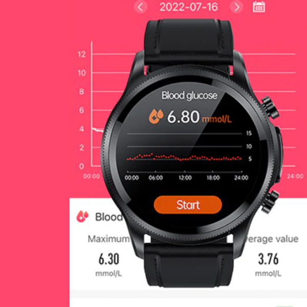 Fitsenso Smartwatch with glucose monitoring and health tracking