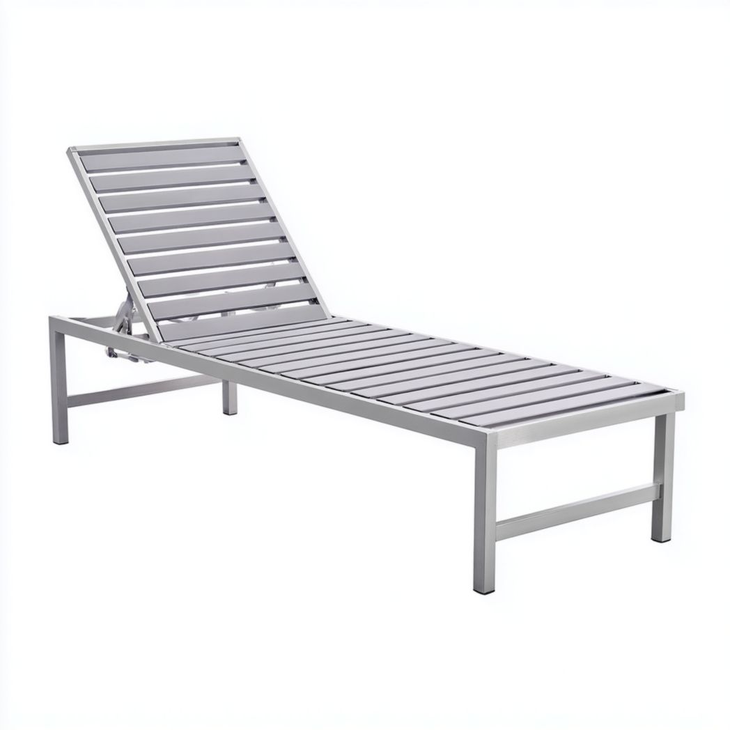 Chaise longue d’extérieur avec dossier réglable et coussin-Crean Furniture