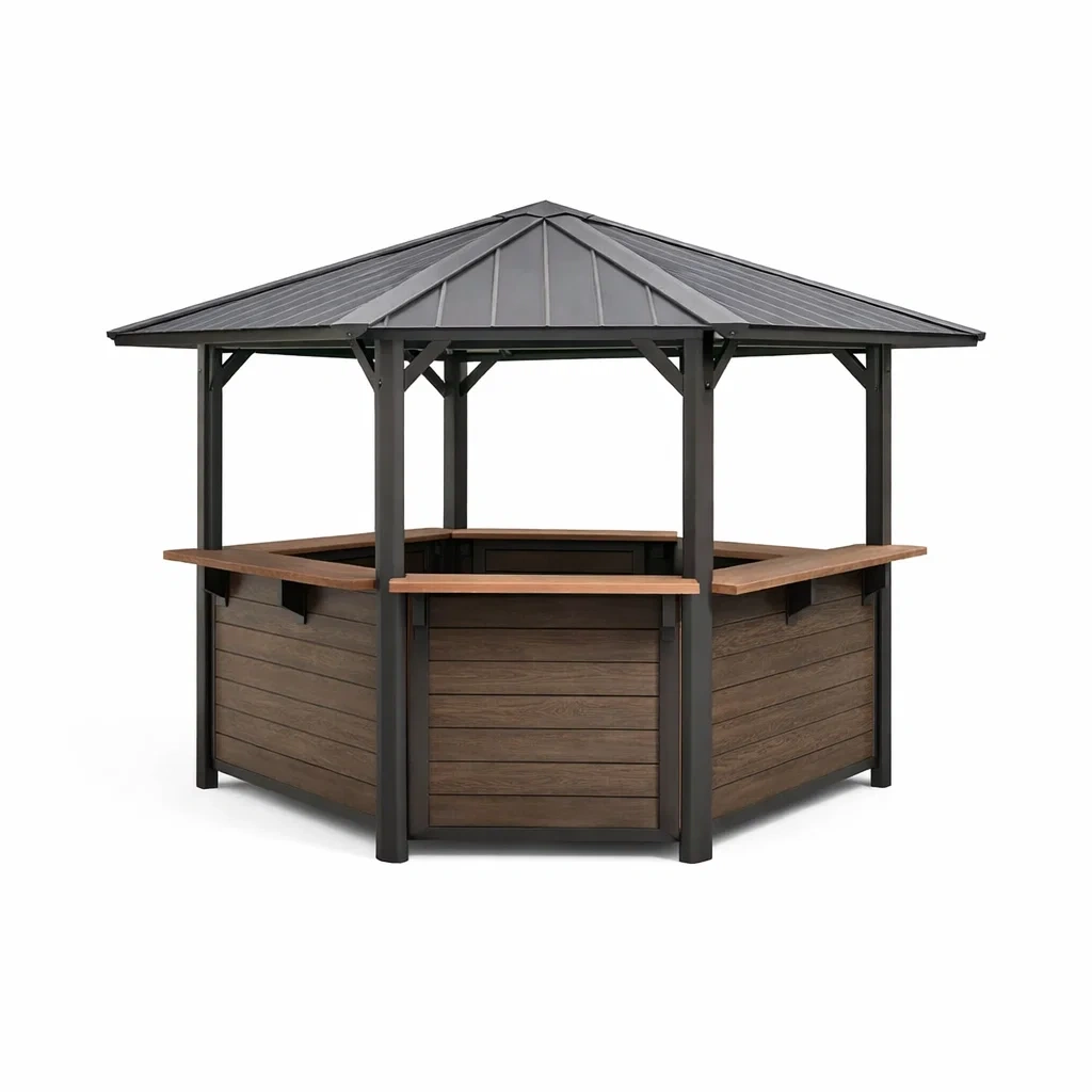 Aménagement d'espace extérieur,Kiosque bar de jardin - Zen Spacezz