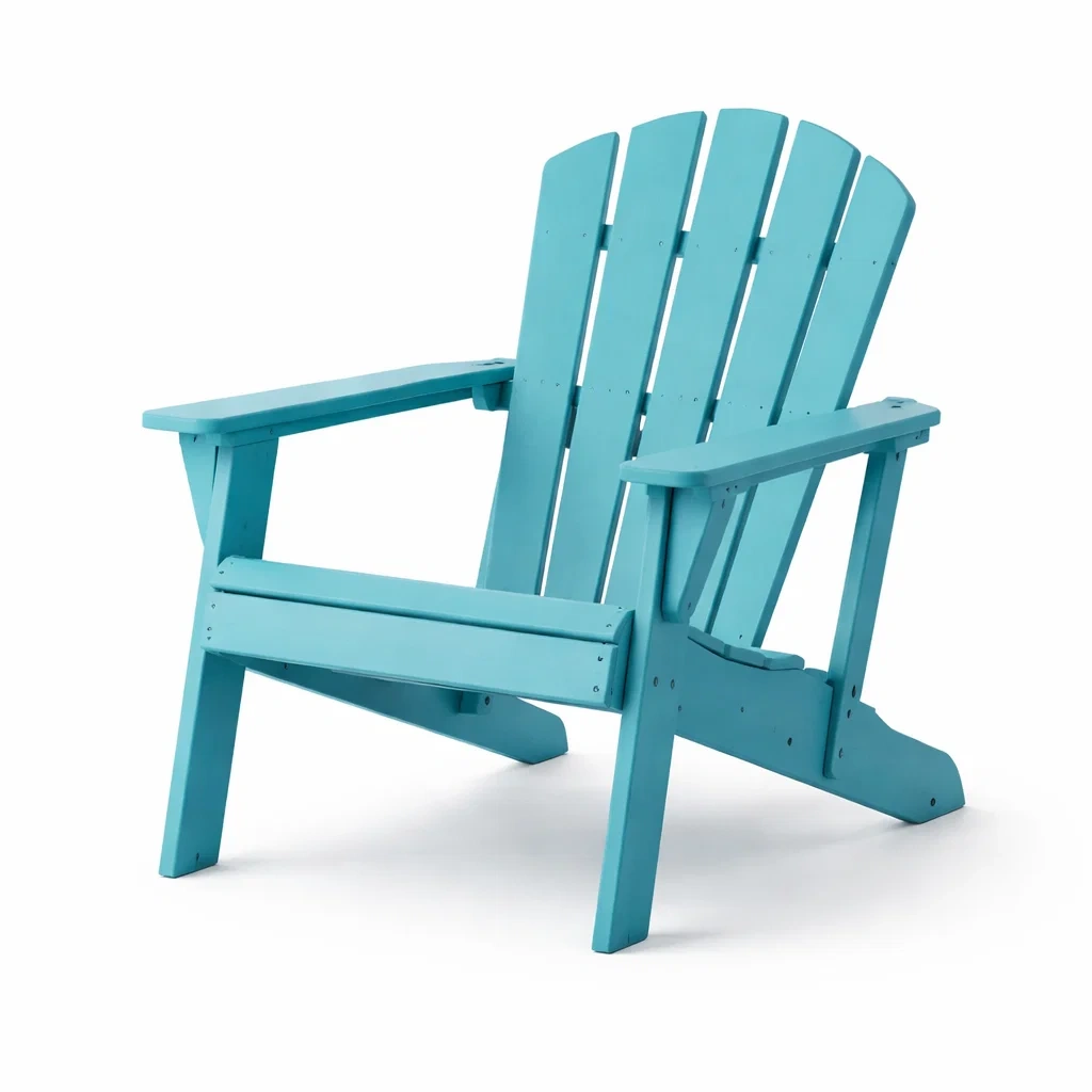 Chaise adirondack en bois turquoise-Pure Spacez