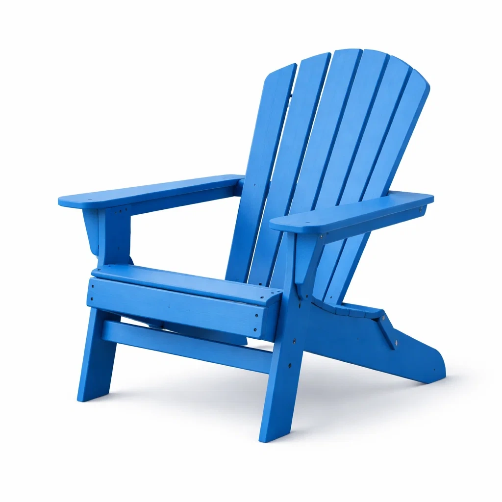 Chaise adirondack en bois bleu-Pure Spacez