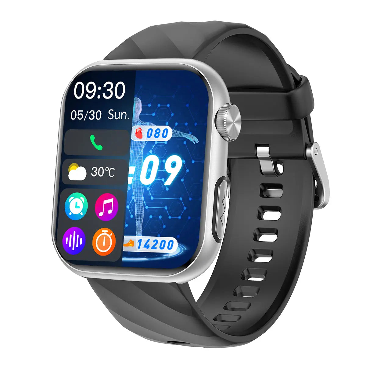 Beste FITVII® GT5 Pro Max Blutdruckmessung Smartwatch mit Blutzucker EKG Herzfrequenz + Anrufe Gesundheits- und Fitness-Tracker 2026