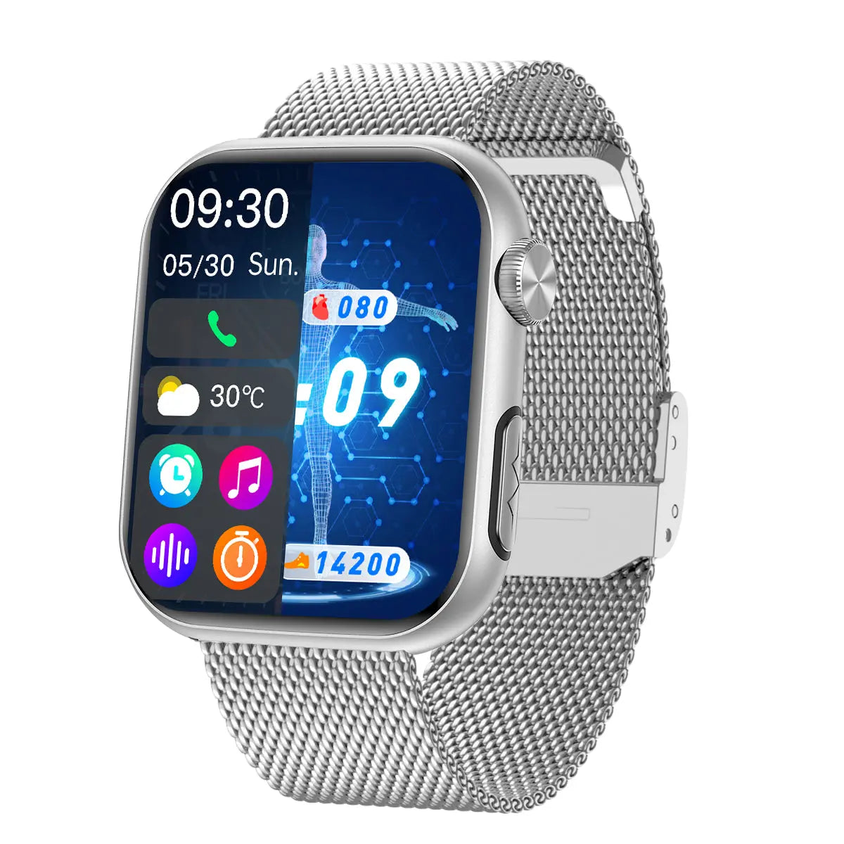 Beste FITVII® GT5 Pro Max Blutdruckmessung Smartwatch mit Blutzucker EKG Herzfrequenz + Anrufe Gesundheits- und Fitness-Tracker 2026