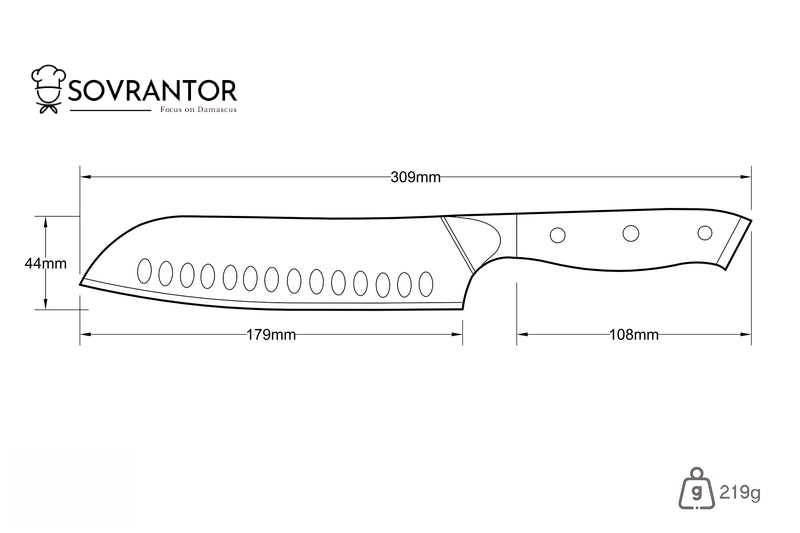 Gold&Ash Line-Santoku