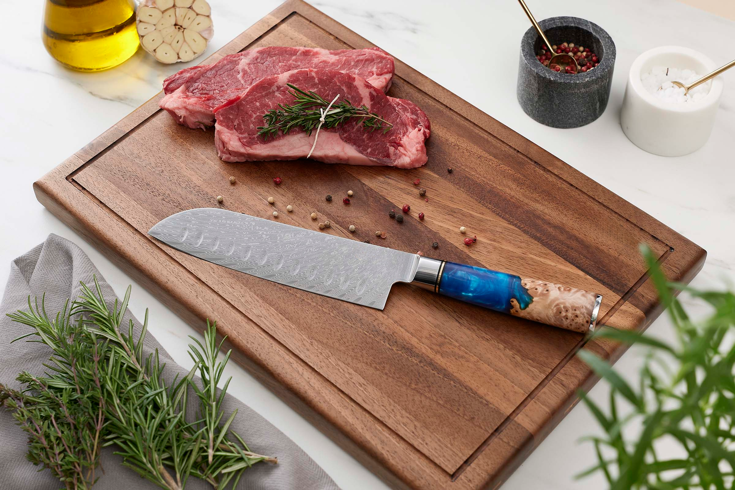 Aquamarine Line-Santoku