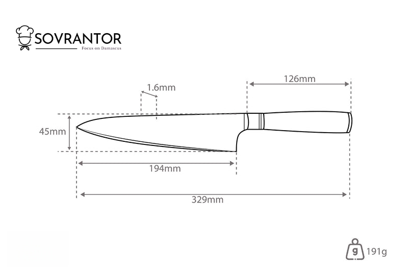 Onyx Line-Santoku