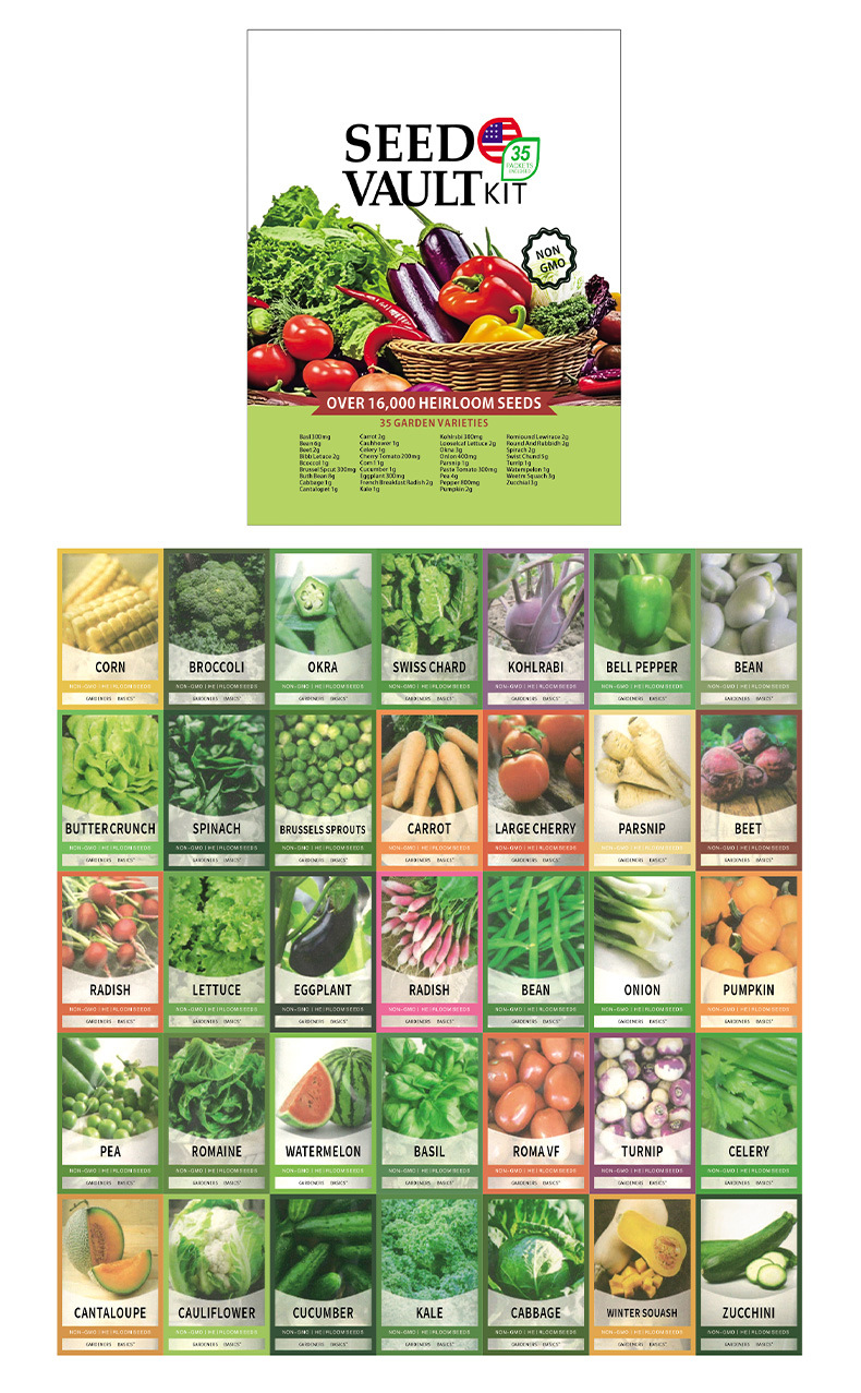 Fruit seeds. Vegetable seeds. Flower seeds.