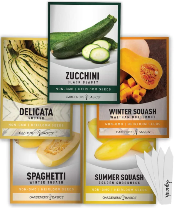 Heirloom Squash Seeds | 5 Variety Pack