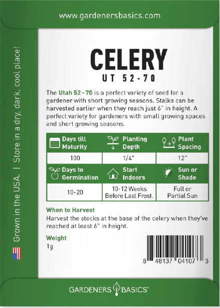 Utah 52-70 Celery Seeds
