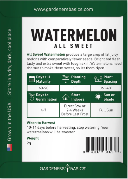 All Sweet Watermelon Seeds
