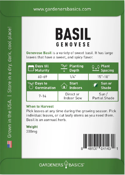 Genovese Basil Seeds