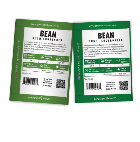 Bean Seeds For Planting | 5 Variety Pack