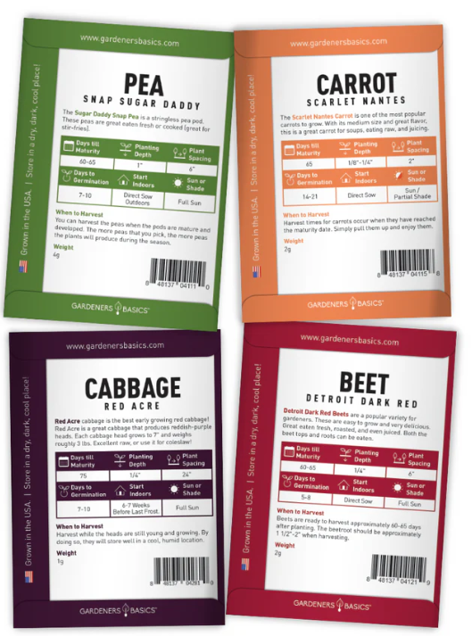 Winter Seed Assortment | 8 Variety Pack