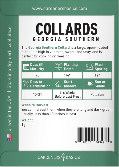 Georgia Southern Collard Seeds