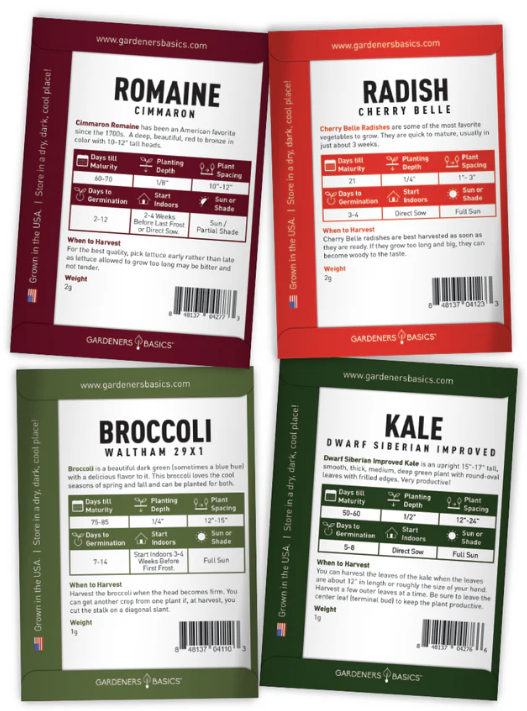 Winter Seed Assortment | 8 Variety Pack