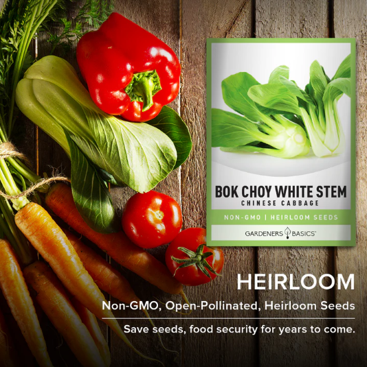 Bok Choy White Stem Chinese Cabbage Seeds