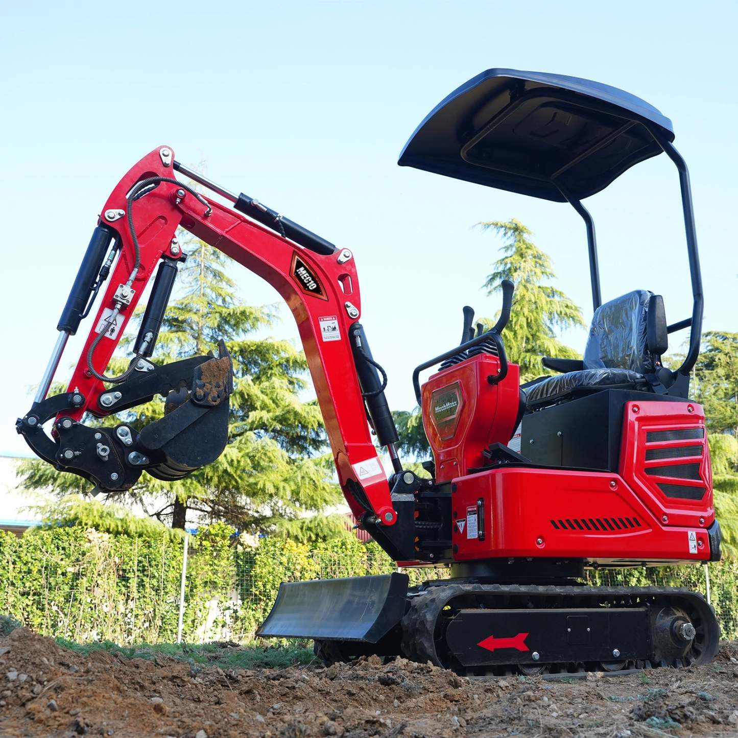 Mini Compact Excavator HONDA GX390 Engine, 65.7” Max. Digging Depth, 2280 LBS Operating Weight, MEC10