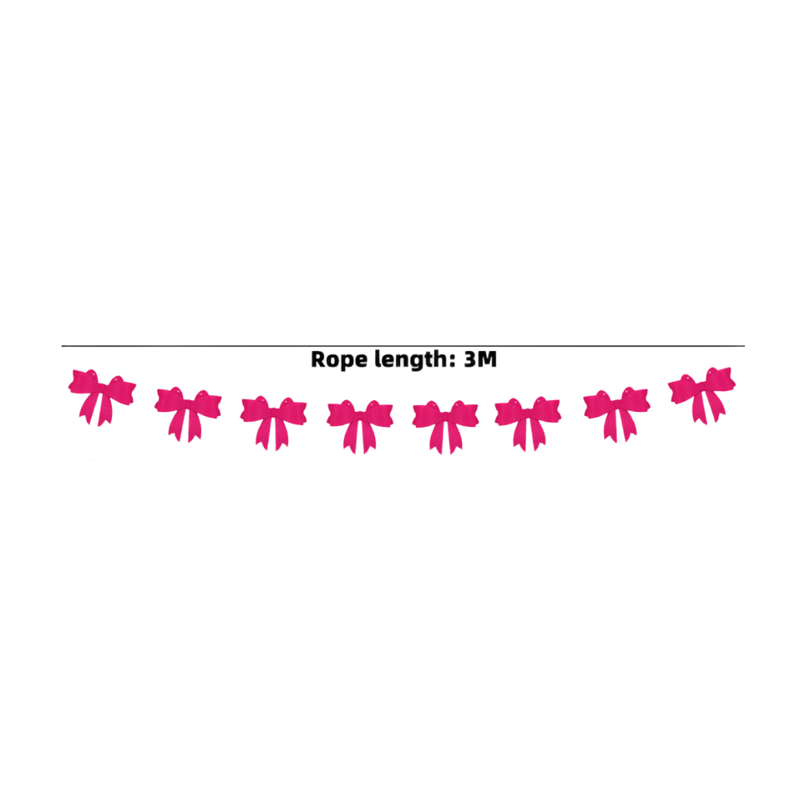 Glitter Birthday Banner Set-Pink&Teal Happy Birthday Banners with Bow Accents (Rope Length: 3M)