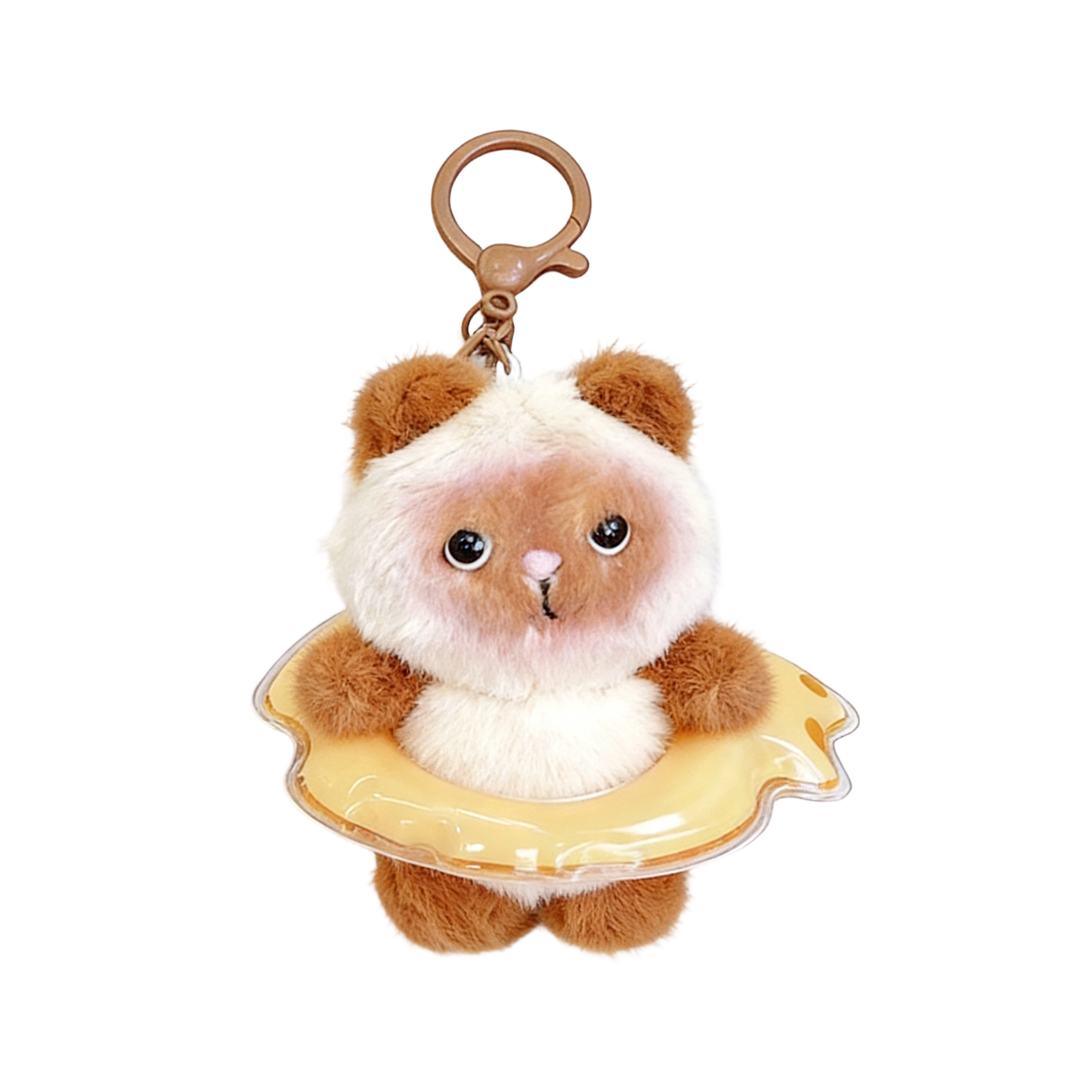 Summer Pool Float Animal Plush Keychain